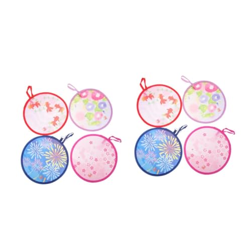 MUCKLILY 2 Sätze Japanischer Faltfächer Faltbar Tragbar Faltfächer Tanzfächer Faltbarer Fächer Form Eines Runden Fächers Handfächer Faltbar Rund 4 Stück * 2 Zufällige Farbe MUCKLILY 2 Sätze Japanischer Faltfächer Faltbar Tragbar Faltfächer Tanzfächer Faltbarer Fächer Form Eines Runden Fächers Handfächer Faltbar Rund 4 Stück * 2 Zufällige Farbe von MUCKLILY