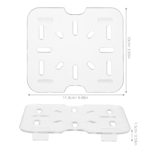 MUCKLILY 2 Stück Acryl Abtropfboard für Gemüse und Obst Platzsparendes Ablagebrett mit Feiner Wasserableitung Robustes Küchenablage tool für Spüle und Abtropffläche Transparent MUCKLILY 2 Stück Acryl Abtropfboard für Gemüse und Obst Platzsparendes Ablagebrett mit Feiner Wasserableitung Robustes Küchenablage tool für Spüle und Abtropffläche Transparent von MUCKLILY
