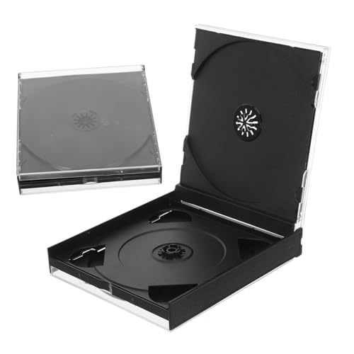 MUCKLILY 2 Stück Cd Aufbewahrungsboxen Transparente Kunststoffhüllen für DVDs und Kompakte und Leichte Cd Organizer mit Sichtfenster Robust und Schützend für Zuhause und Unterwegs MUCKLILY 2 Stück Cd Aufbewahrungsboxen Transparente Kunststoffhüllen für DVDs und Kompakte und Leichte Cd Organizer mit Sichtfenster Robust und Schützend für Zuhause und Unterwegs von MUCKLILY