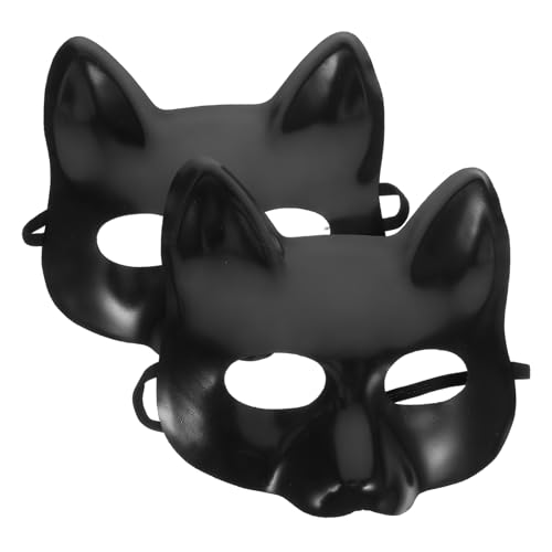 MUCKLILY 2 Stück DIY Malbare Papiermasken für Halloween Leere Katzenmaske für Erwachsene Bastelmasken für Cosplay und Kreative Gestaltung für Kostümpartys und Maskerade MUCKLILY 2 Stück DIY Malbare Papiermasken für Halloween Leere Katzenmaske für Erwachsene Bastelmasken für Cosplay und Kreative Gestaltung für Kostümpartys und Maskerade von MUCKLILY