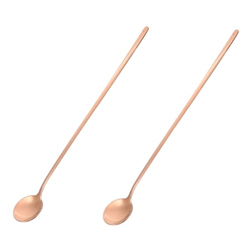 MUCKLILY 2 Stück Edelstahl Kaffeerührlöffel mit Langem Griff Poliert Komfortabel Geeignet für Kaffee Tee Desserts und Eiskaffee für Zuhause Büro und Partygebrauch MUCKLILY 2 Stück Edelstahl Kaffeerührlöffel mit Langem Griff Poliert Komfortabel Geeignet für Kaffee Tee Desserts und Eiskaffee für Zuhause Büro und Partygebrauch von MUCKLILY
