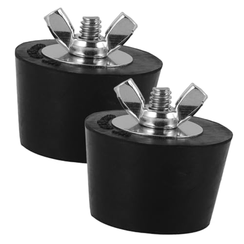 MUCKLILY 2 Stück Erweiterungsstopfen für Schwimmbäder PVC Pool Winterstopfen Pool Rohrverschluss Poolstopfen für Pools mit Pool Plug-Pool überwintern Stecker zum Überwintern des Pools Black von MUCKLILY