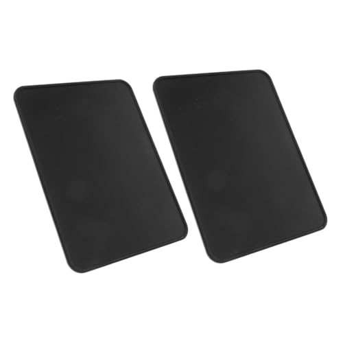 MUCKLILY 2 Stück Kaffeegepresstes Pad espressomaschine stabiles Tamperpad Kaffeepad aus Silikon Kaffeepulverpolster Kaffeepads für Kaffeemaschine Kaffeepresskissen Schwarz von MUCKLILY