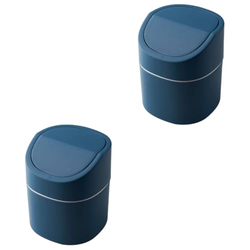 MUCKLILY 2 Stück Mini Mülleimer mit Deckel Nordic Style Tischabfalleimer für Büro Küche und Badezimmer Praktischer Desktop Abfallbehälter Leicht zu Reinigen Design MUCKLILY 2 Stück Mini Mülleimer mit Deckel Nordic Style Tischabfalleimer für Büro Küche und Badezimmer Praktischer Desktop Abfallbehälter Leicht zu Reinigen Design von MUCKLILY