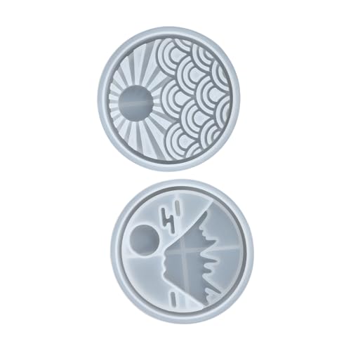 MUCKLILY 2 Stück Silikonform Untersetzer Gießformen für DIY Coaster Flexibel Leicht zu Reinigen Kreativ Gestaltbar für Epoxidharz Kunsthandwerk und Heimdekoration MUCKLILY 2 Stück Silikonform Untersetzer Gießformen für DIY Coaster Flexibel Leicht zu Reinigen Kreativ Gestaltbar für Epoxidharz Kunsthandwerk und Heimdekoration von MUCKLILY