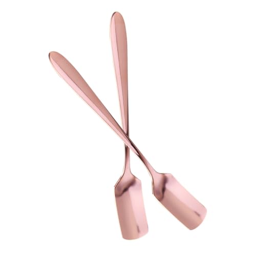 MUCKLILY 2 Stück Teiliges Edelstahl Dessertlöffel Lebensmittelecht Glatte Oberfläche Vielseitig für Eiscreme Reis Salat Kreative Eckige Form Spülmaschinenfest Sicher und Langlebig MUCKLILY 2 Stück Teiliges Edelstahl Dessertlöffel Lebensmittelecht Glatte Oberfläche Vielseitig für Eiscreme Reis Salat Kreative Eckige Form Spülmaschinenfest Sicher und Langlebig von MUCKLILY