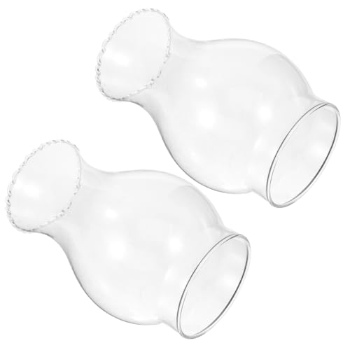 MUCKLILY 2 Stück Teiliges Glas Transparent Winddicht Hochtemperaturbeständig Ersatz für Klassische Petroleumlampe Ø Schützend und Dekorativ für Wohnraum und Garten MUCKLILY 2 Stück Teiliges Glas Transparent Winddicht Hochtemperaturbeständig Ersatz für Klassische Petroleumlampe Ø Schützend und Dekorativ für Wohnraum und Garten von MUCKLILY