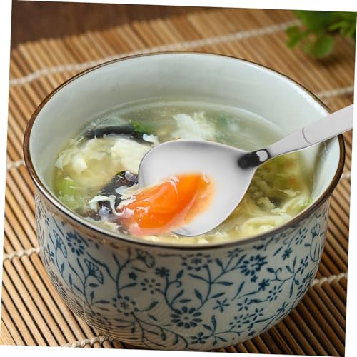 MUCKLILY 2 Stück Teiliges Großer Servierlöffel aus Edelstahl Robuster Kratzfester Küchenlöffel mit Langem Griff für Effizientes Portionieren bei Buffet Gastronomie und Zuhause von MUCKLILY