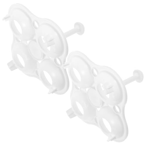 MUCKLILY 2 Stück Teiliges Hitzebeständiges Eier Dämpfer Rack aus Langlebigem Material Steaming Rack mit Glatter Oberfläche und Abgerundeten Kanten Einfach zu Reinigen Vielseitig für Küchen von MUCKLILY