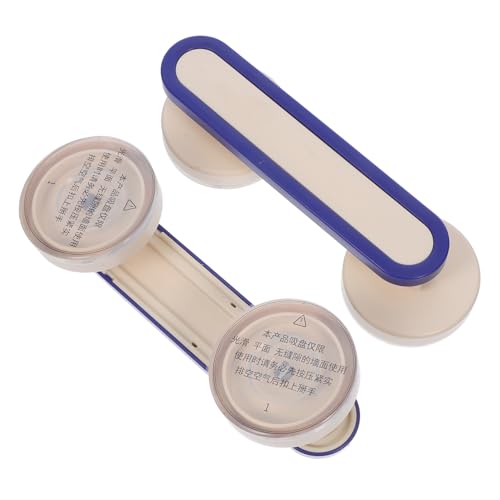 MUCKLILY 2 Stück Teiliges Saugnapfgriff- Multifunktionale Saugnapf-badgriffhalter Starker Saugnapf für Glas Fliesenflächen Platzsparend für Dusche Kühlschrank Schrank Fenster Schublade von MUCKLILY