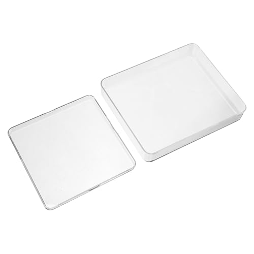 MUCKLILY 2 Stück Transparentes Teiliges Kunststoff Waagschalen für Elektronische Küchenwaagen Robustes Wiegetablett Langlebige Digitale Feinwaage Ersatzwaagschale für Lebensmittel und von MUCKLILY