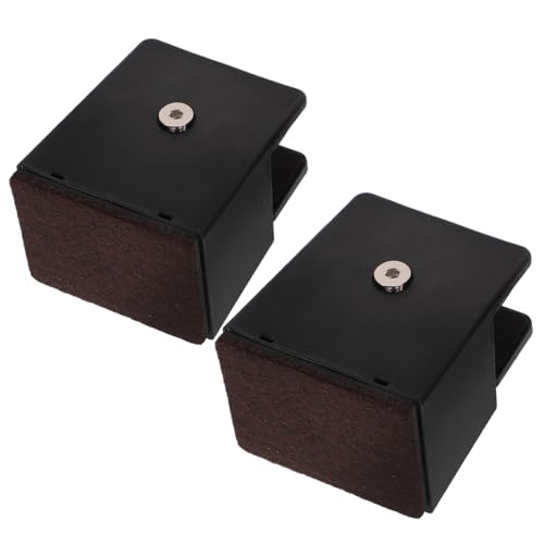 MUCKLILY 2 Stück Verstellbare Möbel erhöhung Hohe Bett Riser mit Robuster Tragfähigkeit und Rutschfestem Fußkissen Geeignet für Betten Sofas Tische Stühle und Schränke Sicher und von MUCKLILY