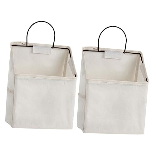 MUCKLILY 2 Stück Wandaufbewahrungstaschen aus Stoff Faltbare Hängeorganizer mit Klebbaren Haken Multifunktionale Wandtaschen zur Aufbewahrung von Kleinigkeiten in Bad Küche Schlafzimmer MUCKLILY 2 Stück Wandaufbewahrungstaschen aus Stoff Faltbare Hängeorganizer mit Klebbaren Haken Multifunktionale Wandtaschen zur Aufbewahrung von Kleinigkeiten in Bad Küche Schlafzimmer von MUCKLILY