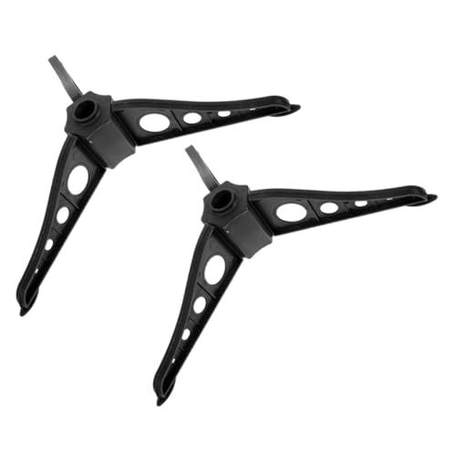 MUCKLILY 2 Stück Weihnachtsbaumständer Kunststoff Schwarz Stabiler Weihnachtsbaumhalter Xmas Tree Support Für Künstliche Weihnachtsbäume Zuhause Einfacher Aufbau Robuste Basis von MUCKLILY