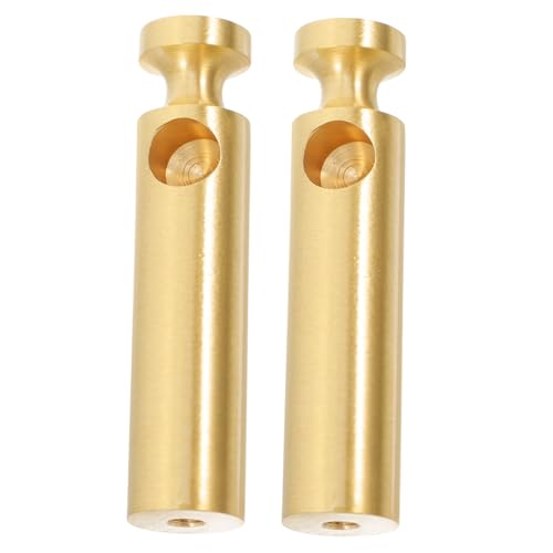 MUCKLILY 2 Stück Weinkabinettszaunzubehör Metal -Handläufe Hardware verbinden Metall -Handleiteranschluss Handlaufverbinder Zubehör für Flache Handläufe Messing Golden von MUCKLILY