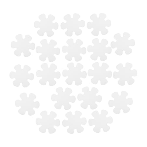 MUCKLILY 20 Stück Teiliges Anti-rutsch Aufkleber Badewanne Dusche Transparente rutschfeste Sticker mit Blütenmuster Selbstklebend Sichere Trittfla Chen für Badezimmer Geeignet für Senioren von MUCKLILY