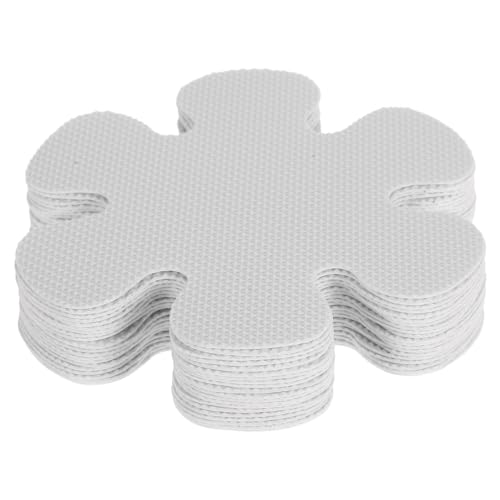 MUCKLILY 20 Stück Teiliges Badewannen Anti rutsch Aufkleber Transparente Blütenform rutschfeste Peva Sticker für Badezimmer und Dusche Starke Haftung Langlebig Einfache Anbringung von MUCKLILY