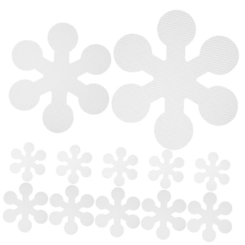 MUCKLILY 20 Stück Teiliges Badewannen Anti rutsch Sticker Transparente Schneeflocken Bad Boden Aufkleber rutschfeste Peva Duschdekor Aufkleber für Glatte Flächen und Sichere Badewanne MUCKLILY 20 Stück Teiliges Badewannen Anti rutsch Sticker Transparente Schneeflocken Bad Boden Aufkleber rutschfeste Peva Duschdekor Aufkleber für Glatte Flächen und Sichere Badewanne von MUCKLILY