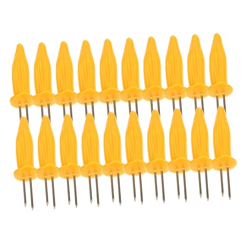MUCKLILY 20 Stück Teiliges Edelstahl Maisgabel mit Ergonomischem Kunststoffgriff Hitzebeständig und Vielseitig für Bbq Picknick Camping Kreative Spieße für Snacks Obst und Gemüse MUCKLILY 20 Stück Teiliges Edelstahl Maisgabel mit Ergonomischem Kunststoffgriff Hitzebeständig und Vielseitig für Bbq Picknick Camping Kreative Spieße für Snacks Obst und Gemüse von MUCKLILY