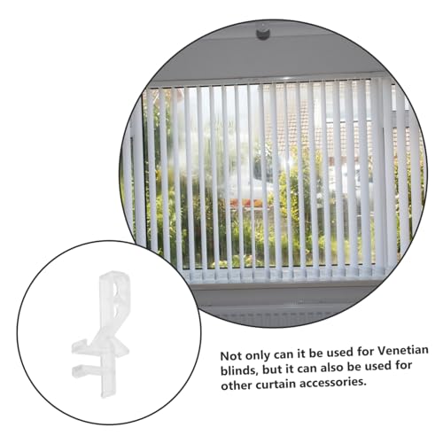 MUCKLILY 20 Stück Transparente Blind Valance Clips Stabile Halter für Gardinen rutschfeste Vorhangklammern Langlebig Unauffällige Befestigung für Fenster Geeignet für Wohn und von MUCKLILY