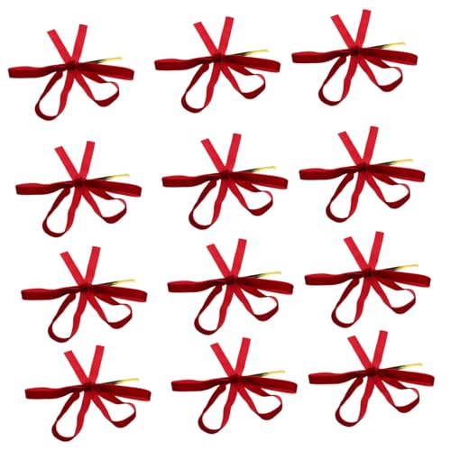 MUCKLILY Stück Weihnachtsdekorationsschleifen Draht Einzigartige Bogenornamente für Weihnachtsbaum und Festliche Anlässe Robust und Anzubringen MUCKLILY Stück Weihnachtsdekorationsschleifen Draht Einzigartige Bogenornamente für Weihnachtsbaum und Festliche Anlässe Robust und Anzubringen von MUCKLILY