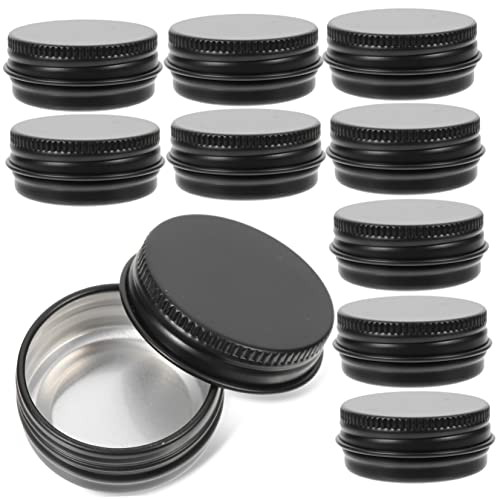 MUCKLILY 24stücke Aluminiumbehälter Runde Metall Dosen Mit Schraubdeckel Für Vorratsspeicherung DIY Bastelprojekte Kerzenhalter Kosmetikboxen Lagerung Jar Container von MUCKLILY