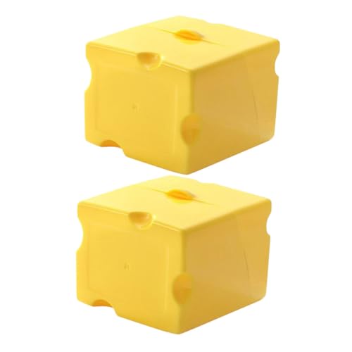 MUCKLILY Snackbehälter 2er-box Aufbewahrungsbox Für Käse Toast-organizer -box Butterblock Lagerung Von Geschnittenem Käse Käsesparer Mini Muschelschale Lagerregal Abs von MUCKLILY