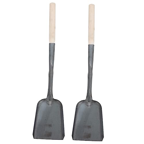 MUCKLILY 2Stücke Kaminschaufel mit Langem Griff Multifunktionale Ascheschaufel für BBQ und Reinigungswerkzeug aus Hochwertigem Material Zufälliger von MUCKLILY