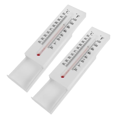 MUCKLILY 2Stücke Thermometer Schlüsselversteck Wetterfeste Schlüsselaufbewahrungsbox aus Robustem Kunststoff für Außenbereich Dekorative Lösung zur Sicherung von Schlüsseln von MUCKLILY