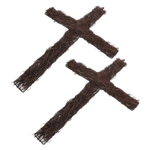 MUCKLILY 2stücke Rattankreuz Für Draußen DIY-gewebtes Rattan Rattankranz Im Kreuzform Osterdekoration Aus Rattan Weihnachtsrattan Für Heimwerker Gewebtes Für Garten Für Blumentöpfe MUCKLILY 2stücke Rattankreuz Für Draußen DIY-gewebtes Rattan Rattankranz Im Kreuzform Osterdekoration Aus Rattan Weihnachtsrattan Für Heimwerker Gewebtes Für Garten Für Blumentöpfe von MUCKLILY