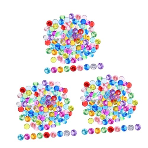 MUCKLILY 3 Sätze Bunte Acryl Kristall Diamanten Simulation Deko Edelsteine Für Hochzeit Party Tisch Deko Vase Füller Basteln DIY Zubehör 100 Stück * 3 von MUCKLILY