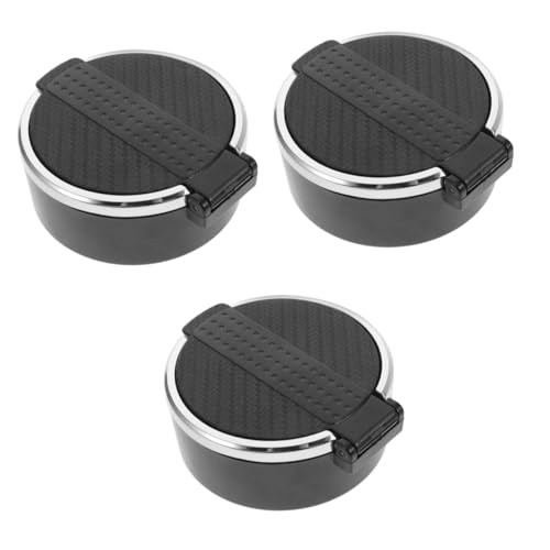 MUCKLILY 3 Stück Aschenbecher Mit Deckel Tragbarer Aschenbecher Fahrzeug Aschenbecher Für Auto Tablett Auto Auto Aschenbecher Automatischer Aschenbecher Material Montiert Plastik Black MUCKLILY 3 Stück Aschenbecher Mit Deckel Tragbarer Aschenbecher Fahrzeug Aschenbecher Für Auto Tablett Auto Auto Aschenbecher Automatischer Aschenbecher Material Montiert Plastik Black von MUCKLILY