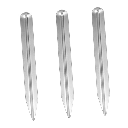 MUCKLILY 3 Stück Edelstahlschmuckschaufel Labor Dual-End-Spatel Klassenlabor -Werkzeug Spitze Spatel Spitze Endwerkzeug Laborpulvermischschaufel Metalllaborwerkzeug Rostfreier Stahl Silber von MUCKLILY