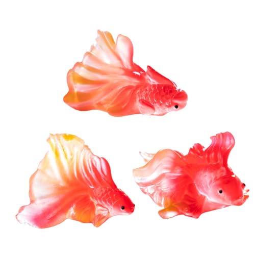 MUCKLILY 3stücke Miniatur-goldfischornamente Aus Kunstharz Aquarium-Dekoration Mini-fischfiguren Für DIY-aquarien Blumentopf-Gestaltung Fischglas-Ornament Für Zuhause Und MUCKLILY 3stücke Miniatur-goldfischornamente Aus Kunstharz Aquarium-Dekoration Mini-fischfiguren Für DIY-aquarien Blumentopf-Gestaltung Fischglas-Ornament Für Zuhause Und von MUCKLILY