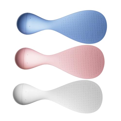 MUCKLILY 3 Stück Reis Reislöffel erzählen Reiskocherlöffel Becher -Design -Reispaddel Reisportionierer pp von MUCKLILY