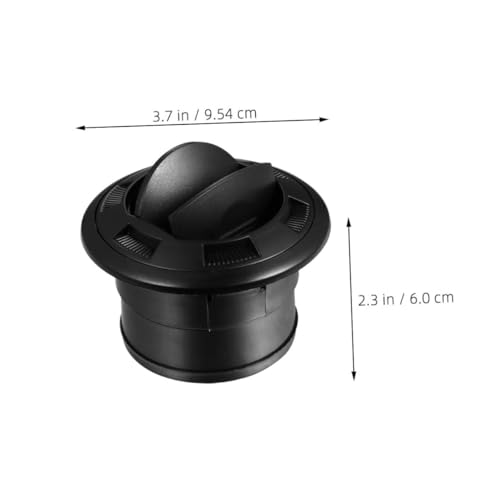 MUCKLILY 3 Stück Teiliges Rundes Wohnmobil Luftauslass mit Befestigungsschrauben Schwarze Rv und Bus Klimaanlagen Lüftung Sicherer Sitz für Auto Atv Optimierte Luftzirkulation Hygienisch von MUCKLILY