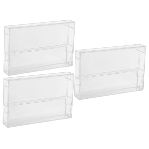 MUCKLILY 3 Stück Transparente Kassettentaschen aus Polystyrol Schützende Aufbewahrung für Audio Sprachkassetten Passgenaues Retro Design Praktischer Desktop Organizer Robust und Stilvoll MUCKLILY 3 Stück Transparente Kassettentaschen aus Polystyrol Schützende Aufbewahrung für Audio Sprachkassetten Passgenaues Retro Design Praktischer Desktop Organizer Robust und Stilvoll von MUCKLILY