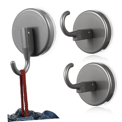 MUCKLILY 3 Stück Vakuum Haken Wandhaken Saughaken ohne Bohren für Badezimmer Fliesen Glas Robuste Utility Haken zur Sicheren Aufhängung von Handtüchern und Küchenutensilien Abnehmbar ohne MUCKLILY 3 Stück Vakuum Haken Wandhaken Saughaken ohne Bohren für Badezimmer Fliesen Glas Robuste Utility Haken zur Sicheren Aufhängung von Handtüchern und Küchenutensilien Abnehmbar ohne von MUCKLILY