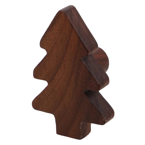 MUCKLILY 3 Stück Weihnachtsbaum Holzgriffe für Schränke und Kommoden Natürliche Holzoberfläche Sichere Kinderschrankgriffe Einfache Montage Festliche Dekoration für Möbel im Kinderzimmer von MUCKLILY