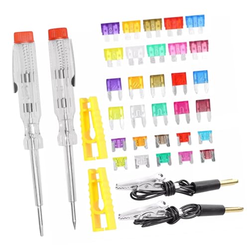 MUCKLILY 300 Stk. Teiliges Auto-sicherungsset mit Aluminium-flachstecksicherungen Vielseitig Einsetzbar für Pkw Lkw Motorrad Inklusive Tragbarem Sicherungstester und Praktischer MUCKLILY 300 Stk. Teiliges Auto-sicherungsset mit Aluminium-flachstecksicherungen Vielseitig Einsetzbar für Pkw Lkw Motorrad Inklusive Tragbarem Sicherungstester und Praktischer von MUCKLILY