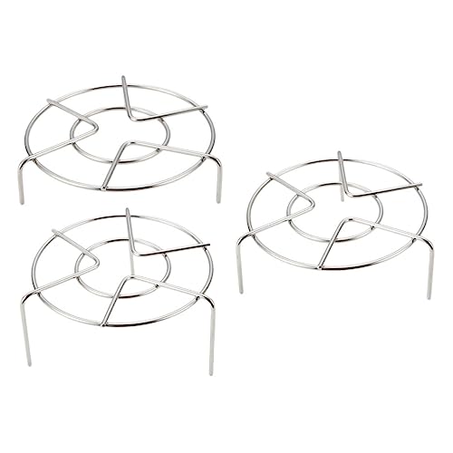 MUCKLILY 3Stücke Dampfregal Multifunktionales Wärmedämmung Dampfständer für Gleichmäßiges Kochen für Küche und Backen Hitze und Kältebeständig MUCKLILY 3Stücke Dampfregal Multifunktionales Wärmedämmung Dampfständer für Gleichmäßiges Kochen für Küche und Backen Hitze und Kältebeständig von MUCKLILY