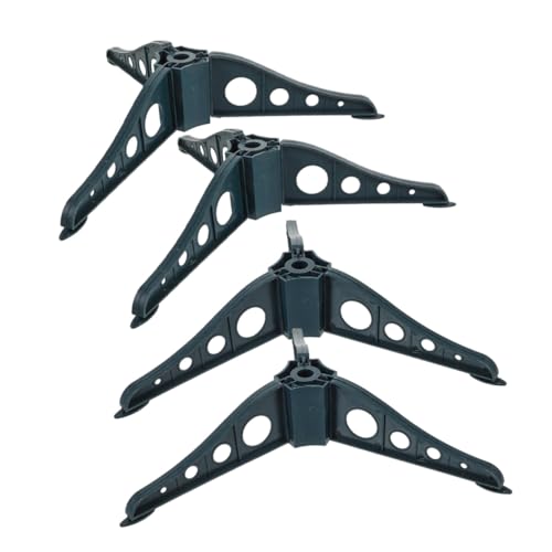 MUCKLILY 4 Stück Stabiler Weihnachtsbaumständer Grüner Metallhalter für Künstliche Weihnachtsbäume mit Mittlerem für Sicheren Halt und Dekorative Basis von MUCKLILY