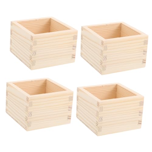 MUCKLILY 4 Stück Teiliges Japanischer Quadratischer Sakebecher aus Holz mit Stabiler Form Wiederverwendbar Vielseitig für Sushi und Japanische Küche für Zuhause und Restaurant MUCKLILY 4 Stück Teiliges Japanischer Quadratischer Sakebecher aus Holz mit Stabiler Form Wiederverwendbar Vielseitig für Sushi und Japanische Küche für Zuhause und Restaurant von MUCKLILY