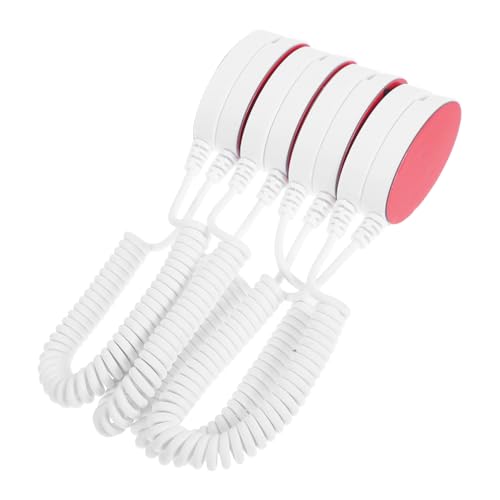 MUCKLILY 4 Stück Teiliges Remote Control Halter mit Verlust Kabel Selbstklebend Oval Passend Praktisches Befestigungsdesign für Fernbedienungen für Senioren und Erwachsene von MUCKLILY