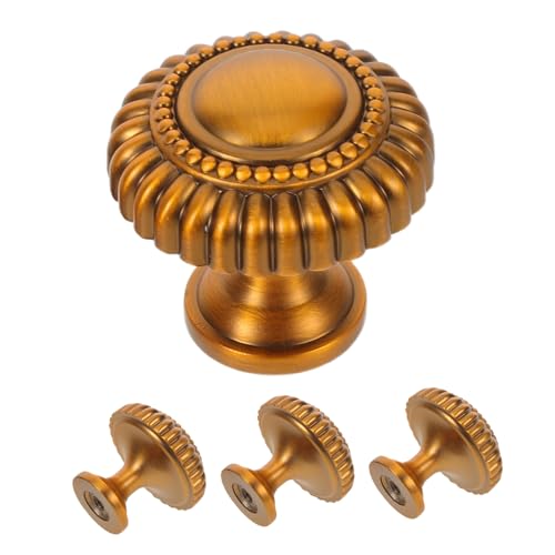 MUCKLILY 4 Stück Teiliges Schrankgriff Zinklegierung Vintage Möbelgriffe mit Strukturierter Oberfläche Einfach zu Montieren Single-hole-design für Kommoden Küchenschränke Vielseitige MUCKLILY 4 Stück Teiliges Schrankgriff Zinklegierung Vintage Möbelgriffe mit Strukturierter Oberfläche Einfach zu Montieren Single-hole-design für Kommoden Küchenschränke Vielseitige von MUCKLILY