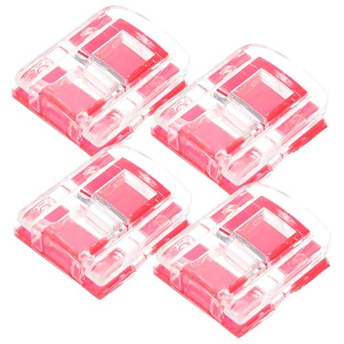 MUCKLILY 4 Stück Teiliges Selbstklebendes Acrylschloss Transparentes Flachmontage Türschloss Rostfreier Haspelverschluss für Schranktüren Schützender Pet sicherheitsschloss ohne Bohren von MUCKLILY
