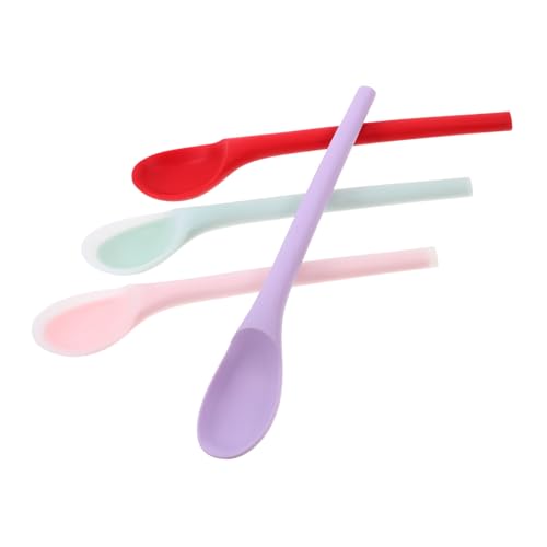 MUCKLILY 4 Stück Teiliges Silikonlöffel Klein zum Kochen und Servieren Hitzebeständig Antihaftbeschichtet Buntes Küchenutensil für Mischen Rühren und Füttern im Haushalt Wiederverwendbar MUCKLILY 4 Stück Teiliges Silikonlöffel Klein zum Kochen und Servieren Hitzebeständig Antihaftbeschichtet Buntes Küchenutensil für Mischen Rühren und Füttern im Haushalt Wiederverwendbar von MUCKLILY