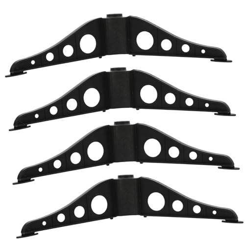 MUCKLILY 4 Stück Teiliges Weihnachtsbaumständer aus Stabiler Abnehmbarer Baumhalter für Künstliche Tannenbäume Dunkelgrüner Baumfuß mit Mittelloch Einfacher Aufbau rutschfest von MUCKLILY