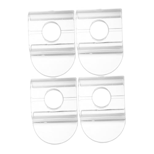 MUCKLILY 4 Stück Transparente Schnurlose Fenstergriff Halterungen für Plissee Jalousien Aufhänge und Zuggriffe Robust und Elegant für Zuhause von MUCKLILY
