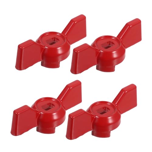 MUCKLILY 4 Stück Ventilgriff Griff Des Absperrventils Ventilhebelgriff Wasserhahn Hebelgriff Griff Des Schlauchventils Austausch Kugelhahngriffs Schiebergriff Rot Aluminiumlegierung MUCKLILY 4 Stück Ventilgriff Griff Des Absperrventils Ventilhebelgriff Wasserhahn Hebelgriff Griff Des Schlauchventils Austausch Kugelhahngriffs Schiebergriff Rot Aluminiumlegierung von MUCKLILY